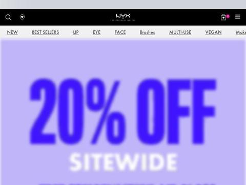 NYX Cosmetics US Coupons and Promo Code