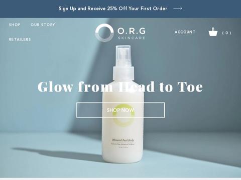 O.R.G Skincare Coupons and Promo Code