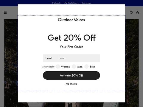 Outdoor-Voices.Com Coupons and Promo Code