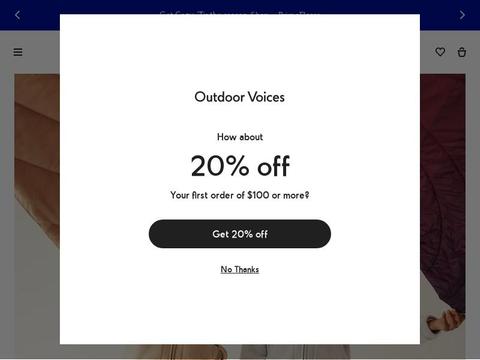 Outdoor Voices Coupons and Promo Code