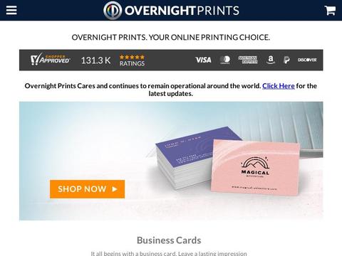 Overnight Prints Coupons and Promo Code