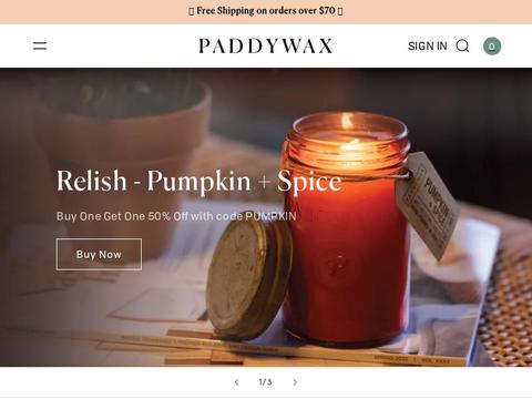 Paddywax Coupons and Promo Code