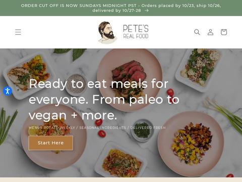 Pete's Real Food Coupons and Promo Code