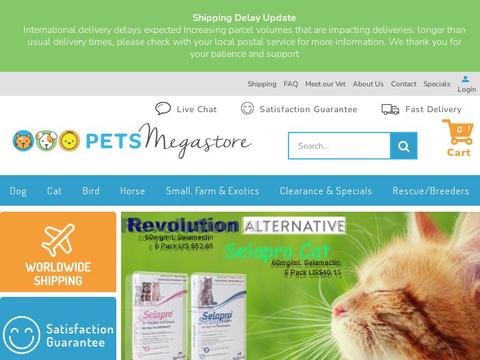 Pets Megastore Coupons and Promo Code