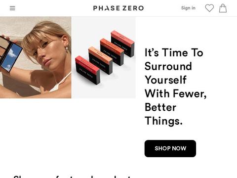 Phase Zero Makeup Coupons and Promo Code