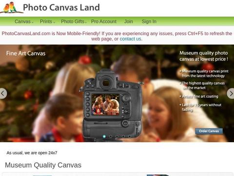 PhotoCanvasLand.com Coupons and Promo Code