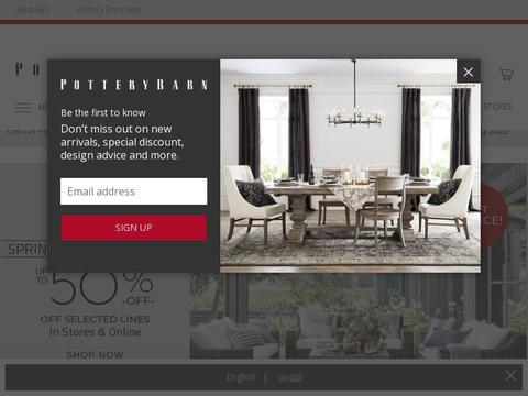 Pottery Barn UAE Coupons and Promo Code