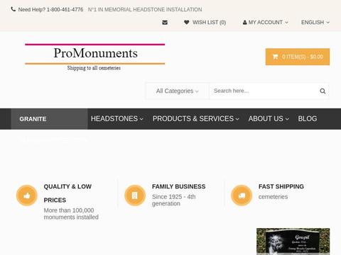 Promonuments Coupons and Promo Code