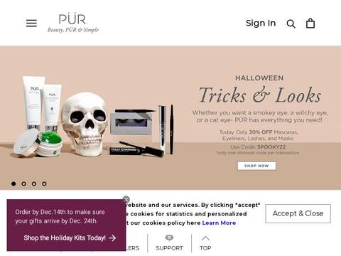 PUR, COSMEDIX and butter London Coupons and Promo Code