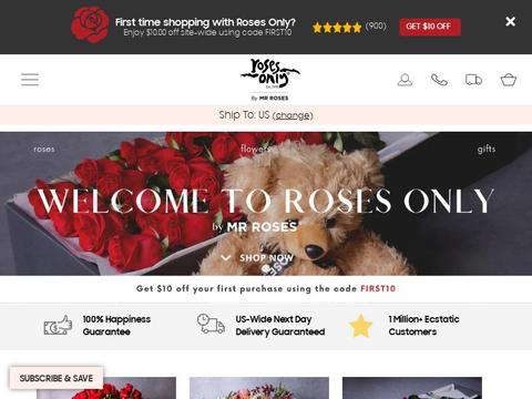 Roses Only USA Coupons and Promo Code