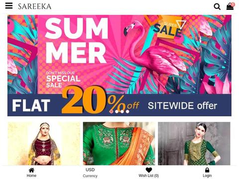 Sareeka.Com Coupons and Promo Code