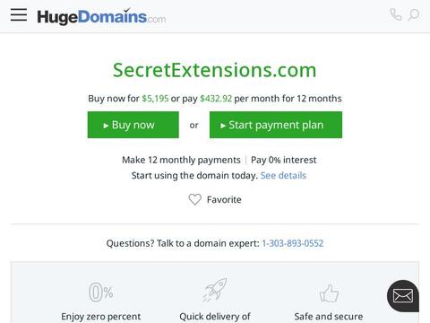 Secret Extensions Coupons and Promo Code