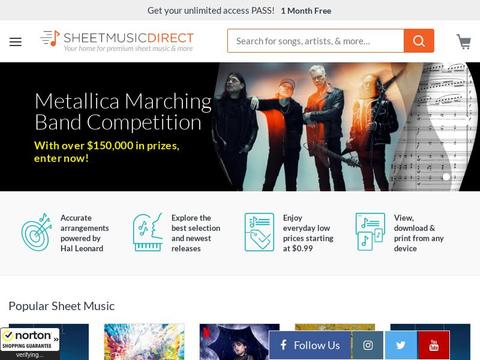 Sheetmusicdirect Coupons and Promo Code