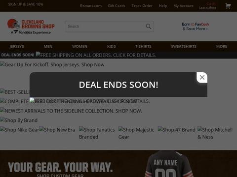 Shop.ClevelandBrowns.com Coupons and Promo Code