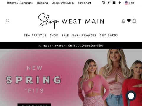 Shop West Main Coupons and Promo Code