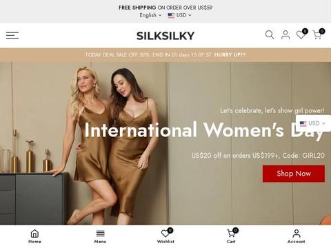 SILKSILKY Coupons and Promo Code