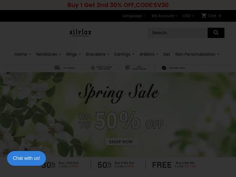 Silviax Jewery Coupons and Promo Code