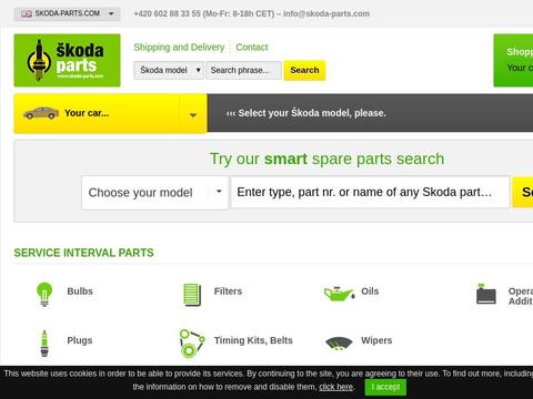 Skoda parts store discount code