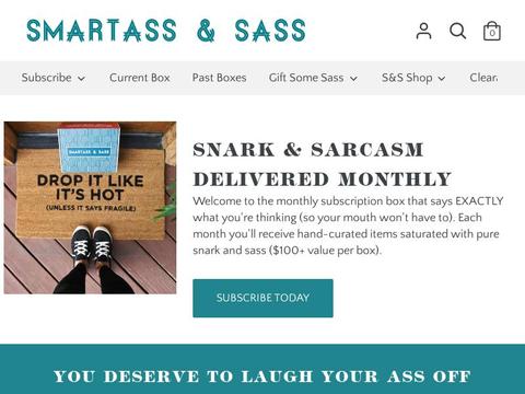 Smartass & Sass Coupons and Promo Code