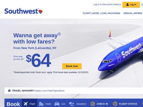 Southwest Airlines Coupons and Promo Code