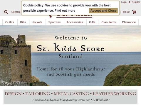 St Kilda Kilt Store Coupons and Promo Code