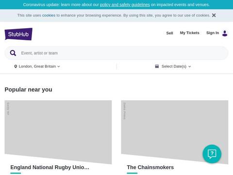 StubHub UK Coupons and Promo Code