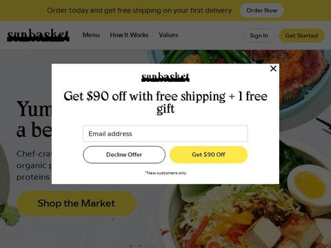 Sunbasket  Coupons and Promo Code