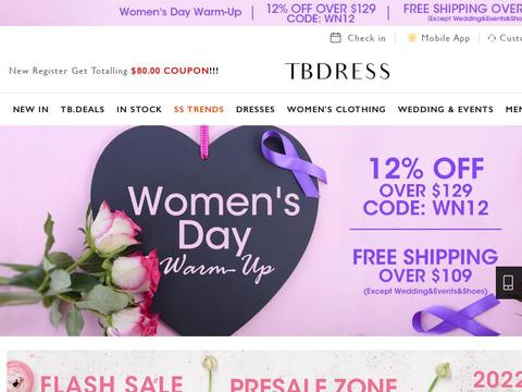 TBDress.com Coupons and Promo Code