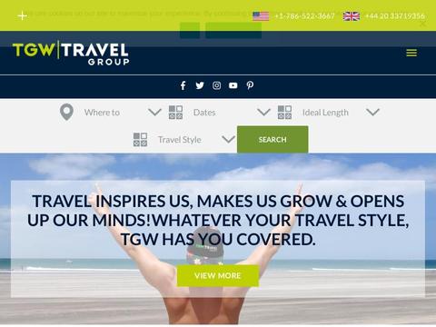 TGW Travel Group Coupons and Promo Code