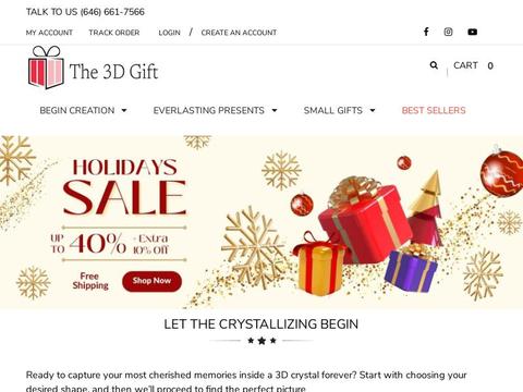 The 3D Gift Coupons and Promo Code