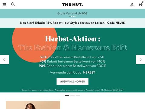 The Hut DE Coupons and Promo Code