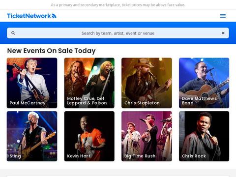 TicketNetwork Coupons and Promo Code