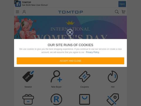 TOMTOP Technology Co., Ltd Coupons and Promo Code