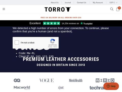 TORRO Coupons and Promo Code