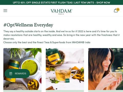 Vahdam Teas Private Limited Coupons and Promo Code