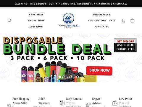 Vape Central Group Coupons and Promo Code