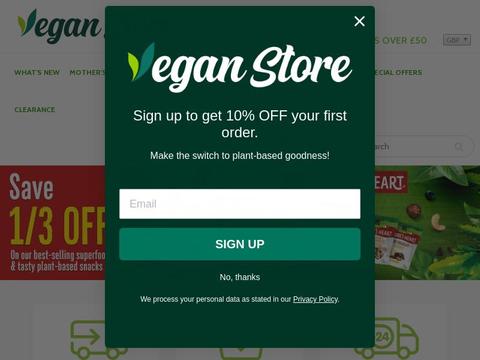 Veganstore.Co.Uk Coupons and Promo Code