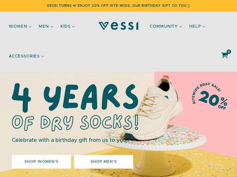 Vessi Footwear Coupons and Promo Code