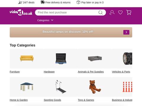 VidaXL UK Coupons and Promo Code