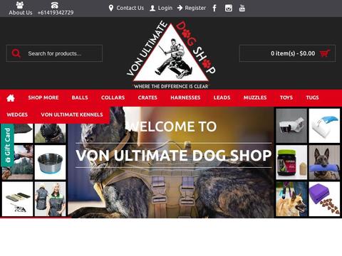 Von Ultimate Dog Shop Coupons and Promo Code