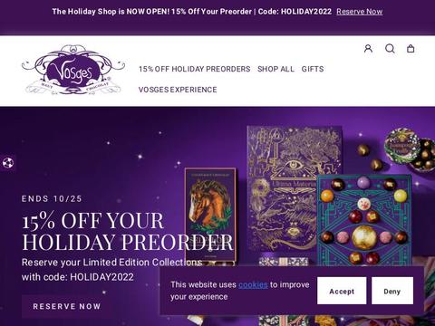 Vosges Haut-Chocolat Coupons and Promo Code