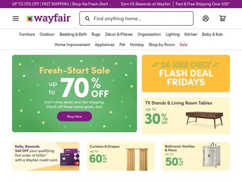 Wayfair Coupons and Promo Code