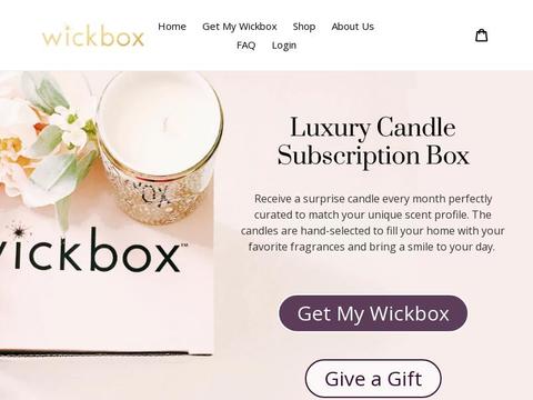 Wickbox Coupons and Promo Code