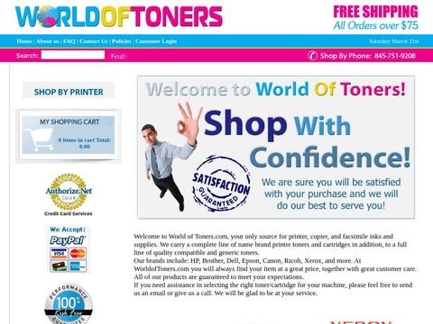 Worldoftoners Coupons and Promo Code