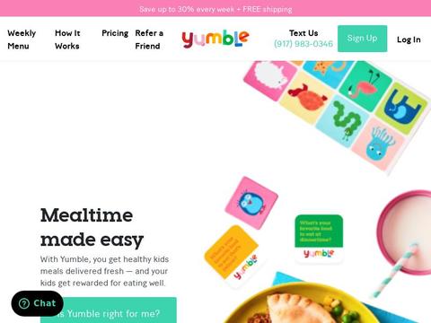 Yumble Kids Coupons and Promo Code