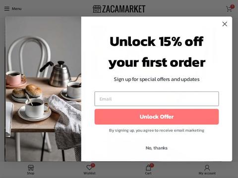 Zacamarket Lifestyle Store Coupons and Promo Code