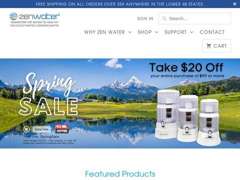 Zenwater Inc. Coupons and Promo Code