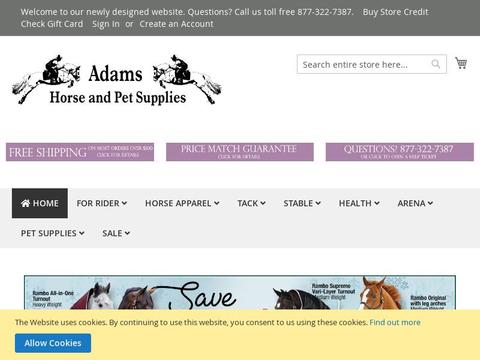 Adams Horse And Pet Supplies Coupons and Promo Code