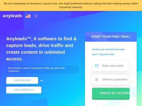 Anyleads Coupons and Promo Code