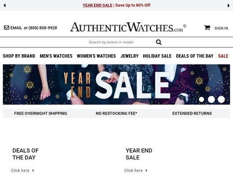 AuthenticWatches Coupons and Promo Code